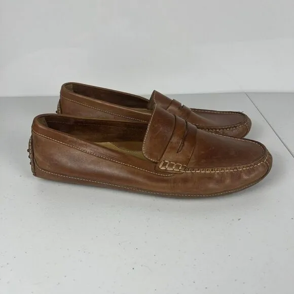 Cole Haan Mens Grant Canoe Penny Loafer‎ C12132 Brown Leather Size 13 M