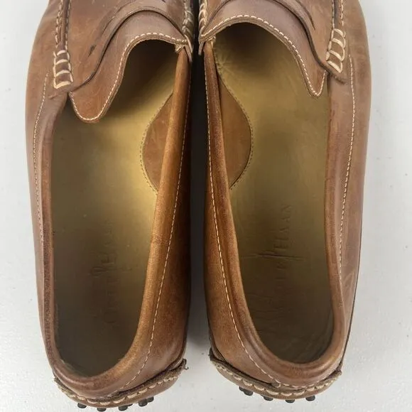 Cole Haan Mens Grant Canoe Penny Loafer‎ C12132 Brown Leather Size 13 M