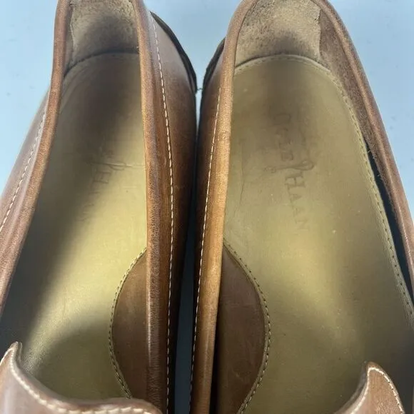 Cole Haan Mens Grant Canoe Penny Loafer‎ C12132 Brown Leather Size 13 M
