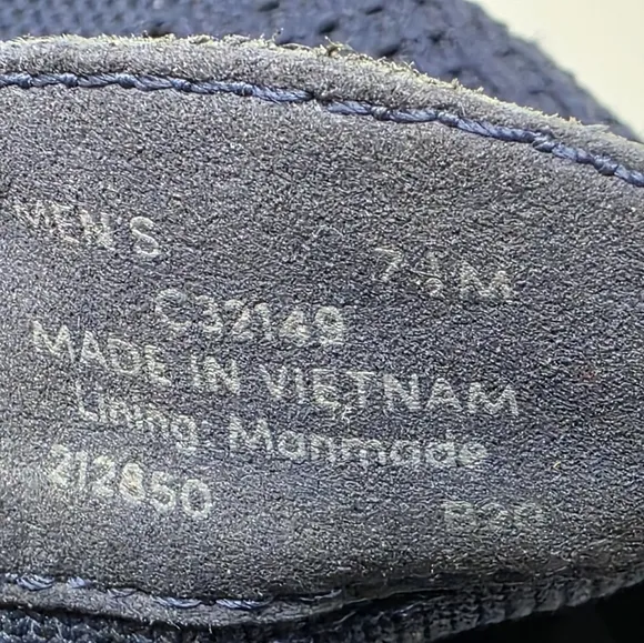 Cole Haan Zerogrand Stitchlite Men's 7.5 M Wingtip Oxford Marine Blue C32149