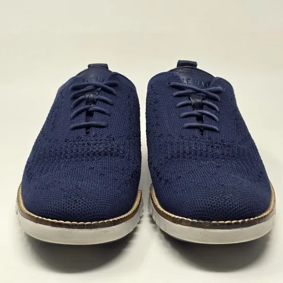 Cole Haan Zerogrand Stitchlite Men's 7.5 M Wingtip Oxford Marine Blue C32149