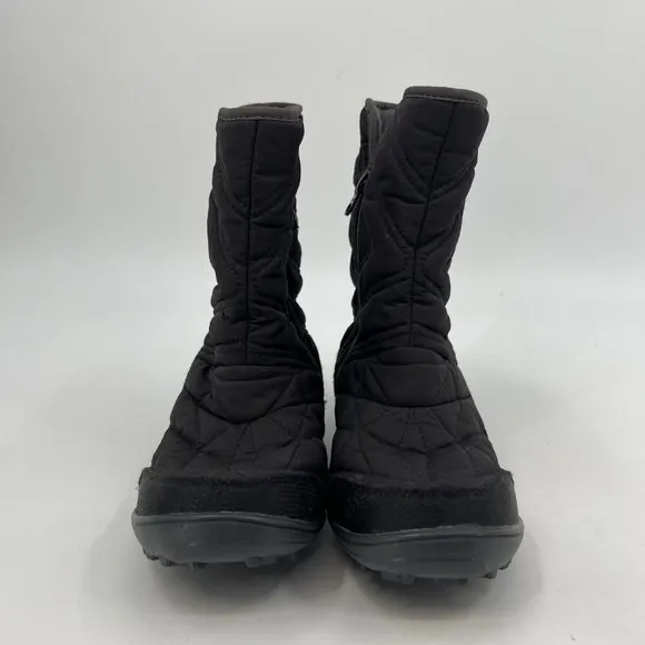 Columbia Black Insulated Zip-Closure Snow Boots | Round Toe