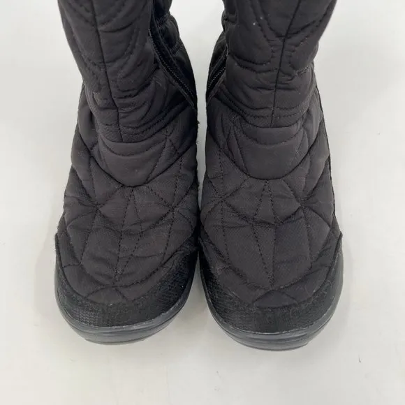 Columbia Black Insulated Zip-Closure Snow Boots | Round Toe