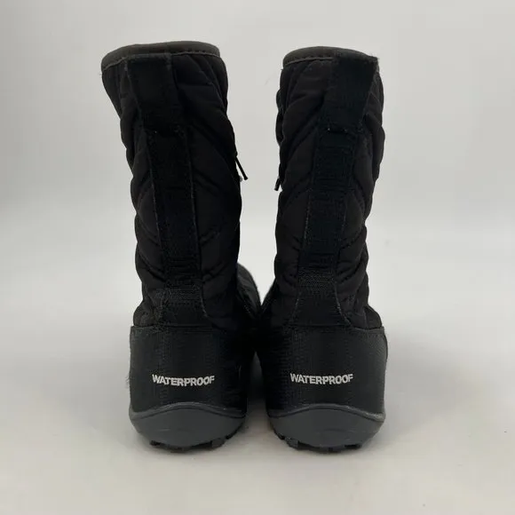 Columbia Black Insulated Zip-Closure Snow Boots | Round Toe