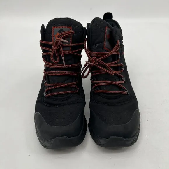 Columbia Black Round Toe Lace Up Boots | Men Size 8