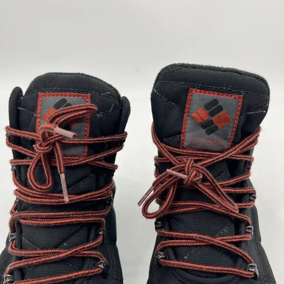 Columbia Black Round Toe Lace Up Boots | Men Size 8