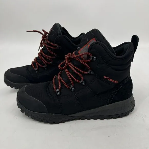 Columbia Black Round Toe Lace Up Boots | Men Size 8