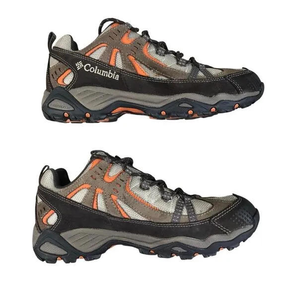 COLUMBIA Fireline Low Trail Hiking Shoes Mens 8.5 Brown Suede Outdoor Camping