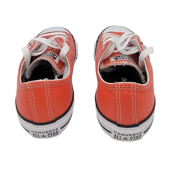 🤩Converse ALL STAR CTAS OX Sz 1 Youth Shoes LEATHER RED Unisex Sneakers A04425C