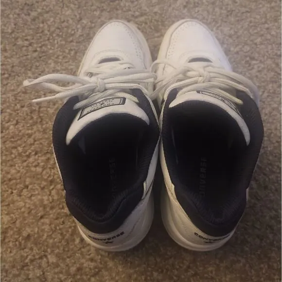 Converse Athletic Basketball SE Ox Basketball Shoes Mens Size 9 White Navy Blue
