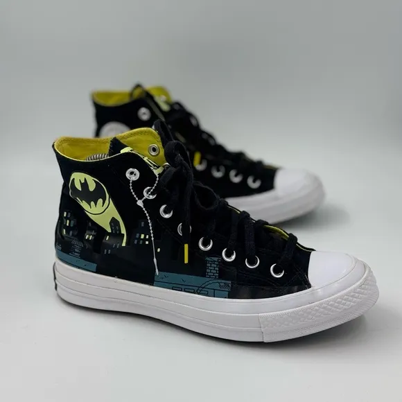 Converse Chinatown Market Batman Chuck 70 High  M-6 W-8 Sneakers Shoes men 7.5