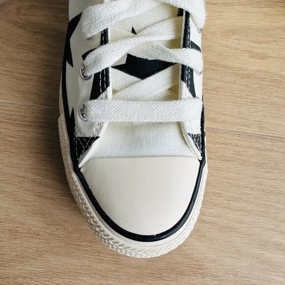 ⭐Converse Chuck Taylor All Star Hi Large Stars Sz 8.5 Women Shoes Beige A09898F⭐