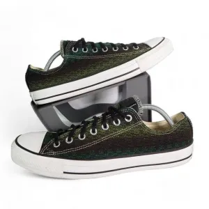Converse Chuck Taylor All Star Low Weave Sneakers Green / Brown 147995F Men's 11