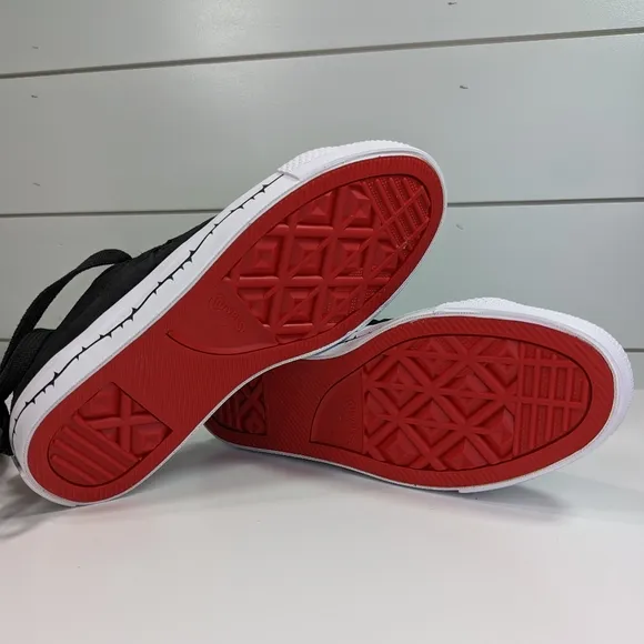 Converse Cons One Star Pro Roses Black Red Suede Casual Skateboard Shoes Men's 6