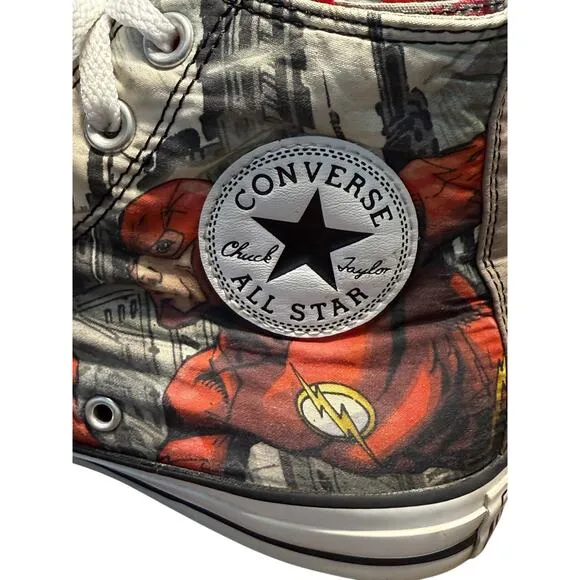 Converse DC Comics Chuck‎ Taylor All Star High Top Shoes Flash Men's 6/Women's 8