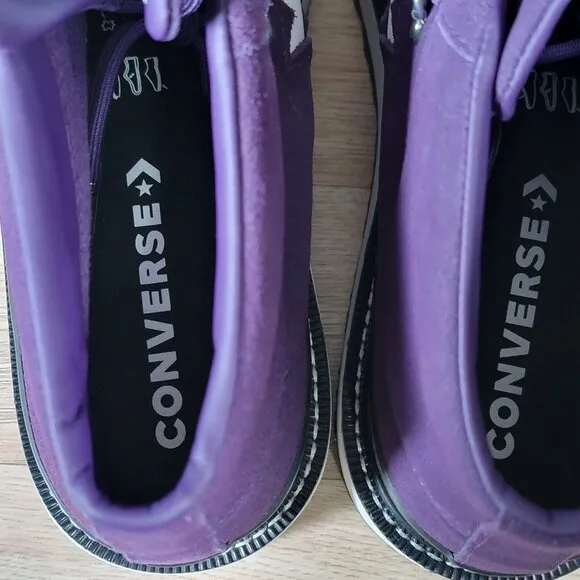 Converse One Star Mid Shoes Womens Size 11 Purple Black Mountain Club 566162C