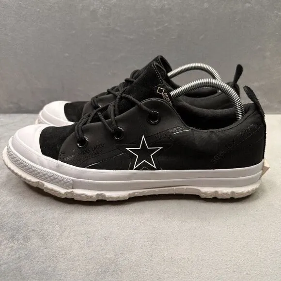 Converse One Star Ox Gore-Tex MC18 Mens Size 9 Shoes Black White Mountain Club