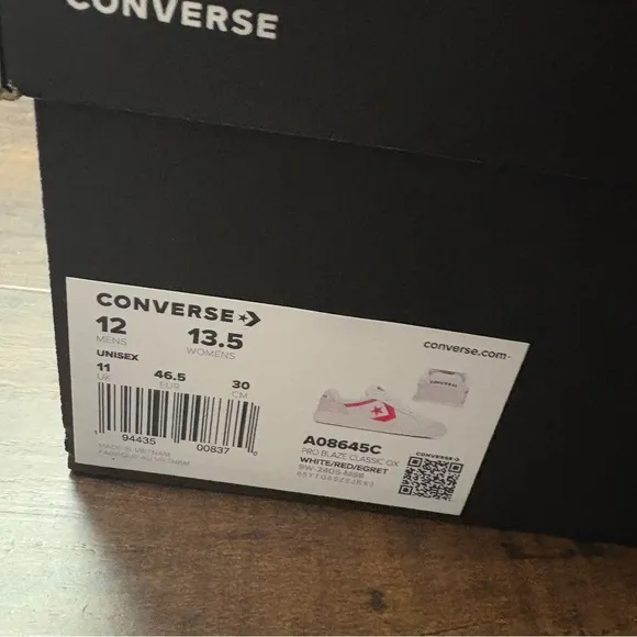 Converse Pro Blaze Classic Retro '90s 'White Red Egret' Shoes Men’s Sz