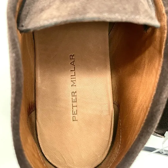 COPY - Peter Millar Crafted Slip-On Chukka Suede Leather Boots Espresso - Men $…
