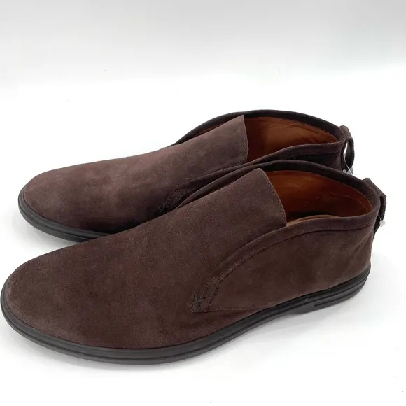 COPY - Peter Millar Crafted Slip-On Chukka Suede Leather Boots Espresso - Men $…