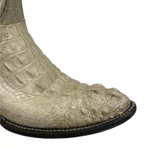 Cowboy Boots Alligator Crocodile Size 8 1/2 D Mexican Animal Leather Western Men