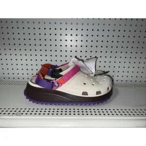 Crocs Classic Hiker Mens Slip On Clogs Size 11 Multi Color Stucco Pink Purple