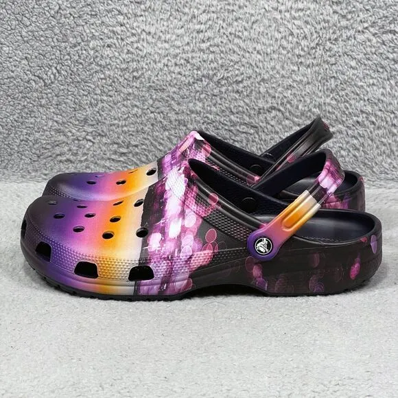 Crocs Classic Meta Scape Mens Size 13 Slip On Clog Shoes Deep City Copper Sunset