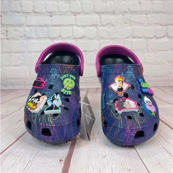 Crocs Classic x Disney Villains Clogs Kids Size 12 (207722-001)