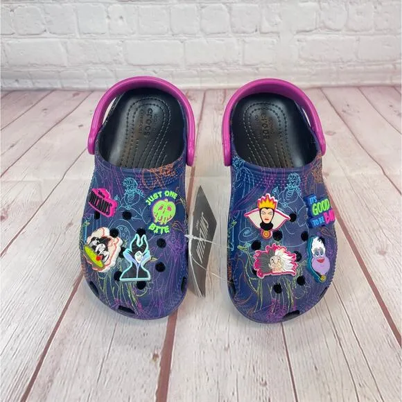 Crocs Classic x Disney Villains Clogs Kids Size 12 (207722-001)