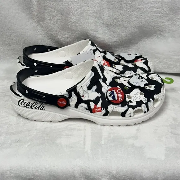 Crocs Coca-Cola Classic Clog Polar Bear Jibbitz (209314-100) Mens Size 10 NWOB