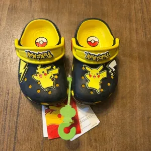 CROCS Pokemon Pikachu Classic Toddler Kid’s Clog Shoes C4 NWT