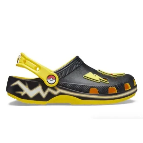 Crocs Pokémon Pikachu Classic Clog Kids Shoes Toddler Size Glow in the Dark New
