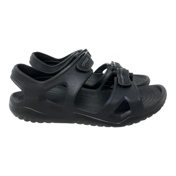 Crocs Swiftwater Men Sz 13 Comfort Walking Hiking Water River Sandal Strap Black