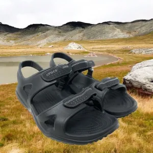 Crocs Swiftwater Men Sz 13 Comfort Walking Hiking Water River Sandal Strap Black