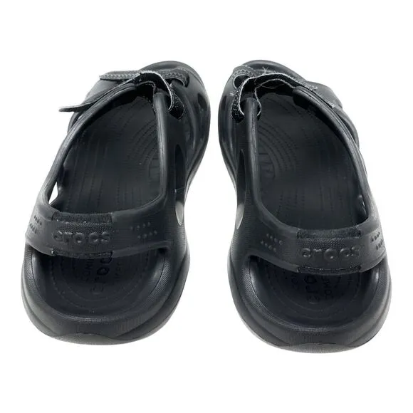Crocs Swiftwater Men Sz 13 Comfort Walking Hiking Water River Sandal Strap Black