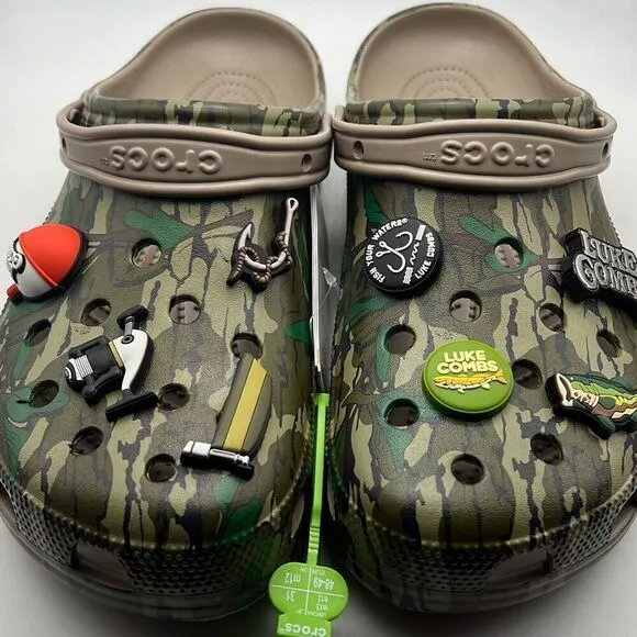 Crocs x Luke Combs Collab Bootlegger Camo Clogs Shoes  -NWT-Men 13