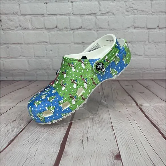 Crocs Classic Vineyard Vines Holiday Clogs Kids Size J3 (208022-94S)