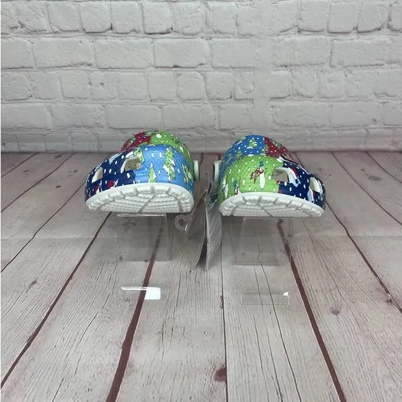 Crocs Classic Vineyard Vines Holiday Clogs Kids Size J3 (208022-94S)