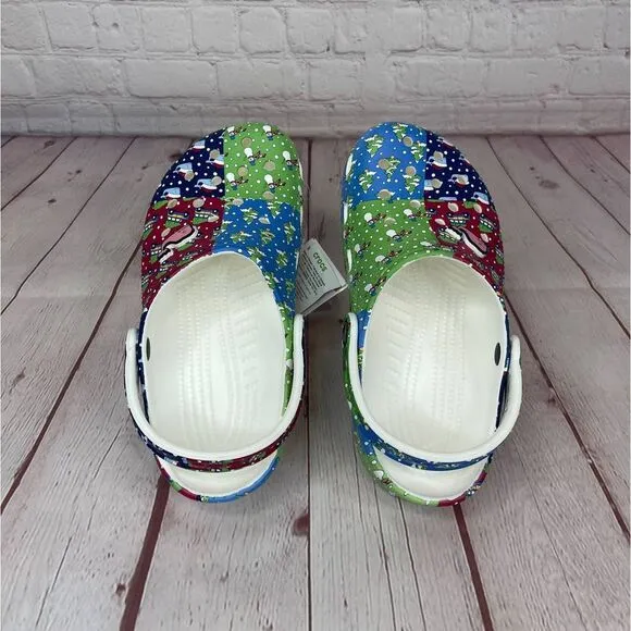 Crocs Classic Vineyard Vines Holiday Clogs Kids Size J3 (208022-94S)