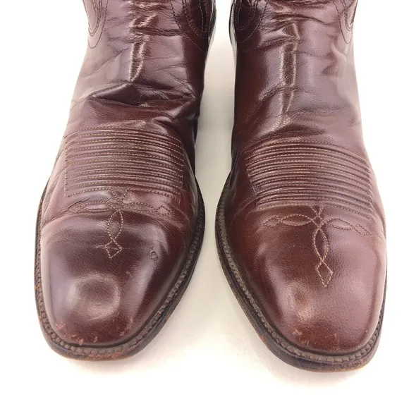 Dan Post 6683 Cherry Leather Western Boots 9 B