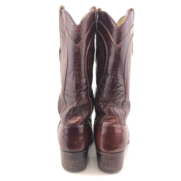 Dan Post 6683 Cherry Leather Western Boots 9 B