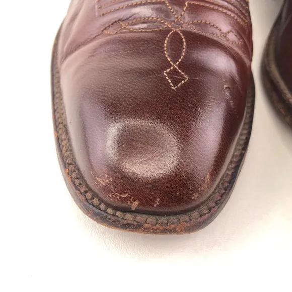 Dan Post 6683 Cherry Leather Western Boots 9 B