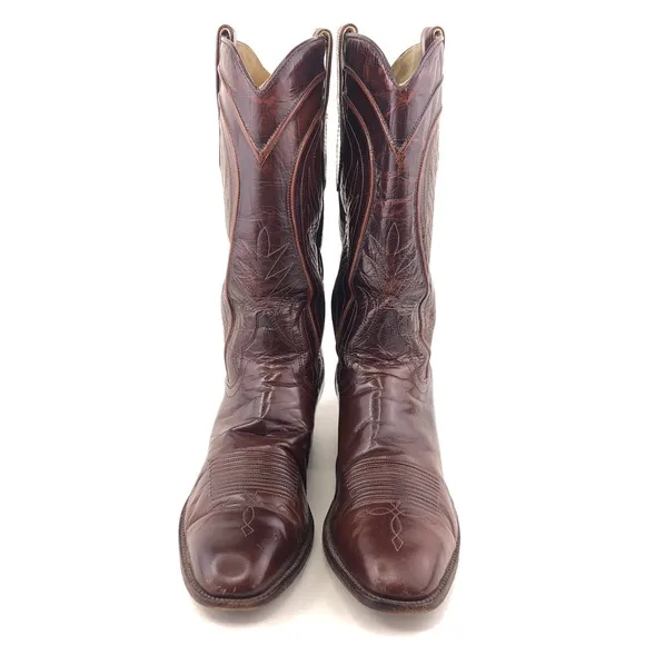 Dan Post 6683 Cherry Leather Western Boots 9 B