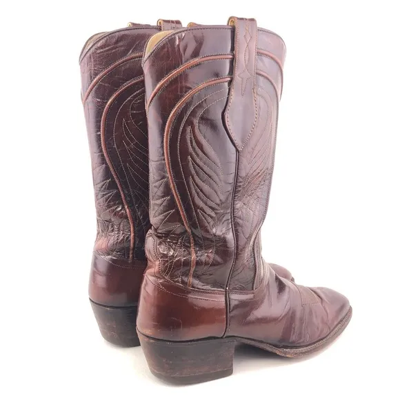 Dan Post 6683 Cherry Leather Western Boots 9 B