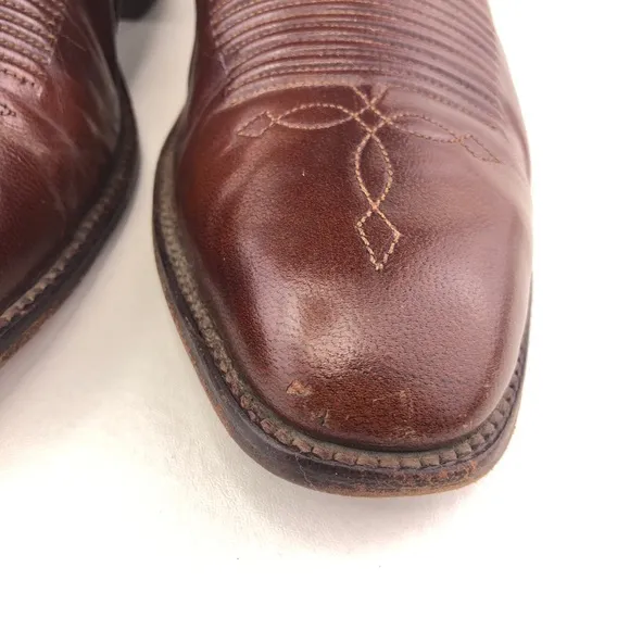 Dan Post 6683 Cherry Leather Western Boots 9 B
