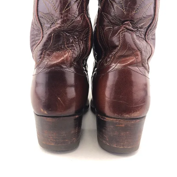 Dan Post 6683 Cherry Leather Western Boots 9 B