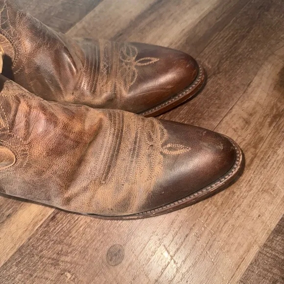 Dan Post Albany Men VTG Brown Leather Western Cowboy Boots DP26682 Sz 9.5 D