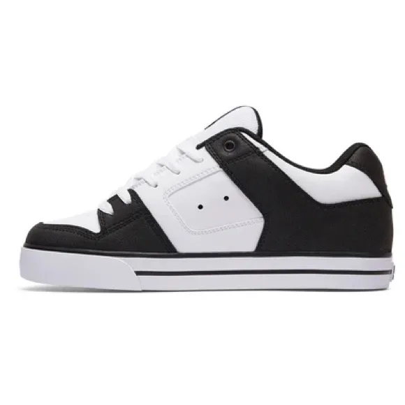 DC Men’s Pure 300660 Black &amp; White Sneakers Size 9.5 NEW