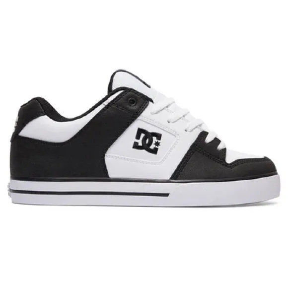 DC Men’s Pure 300660 Black &amp; White Sneakers Size 9.5 NEW