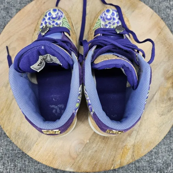 DC Miami Ink 2009 Women's Size 6 Grape Purple Cork Mid Top Skateboard Shoes